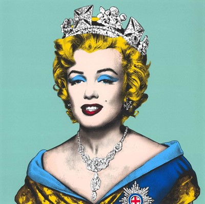 Lot 176 - Mr Brainwash (French 1966-), 'Queen Marilyn (Blue)'