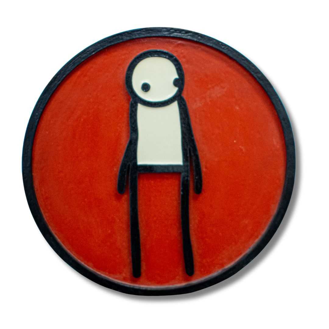 Lot 182 - Stik (British), 'Plaque (Red)', 2011