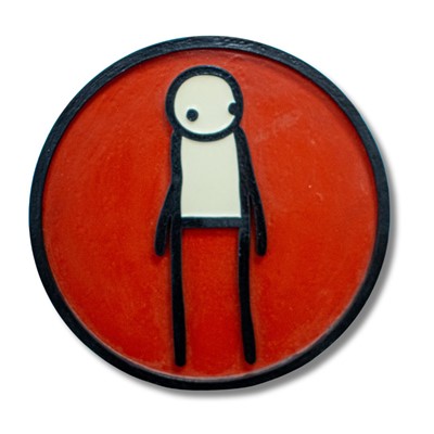 Lot 182 - Stik (British), 'Plaque (Red)', 2011