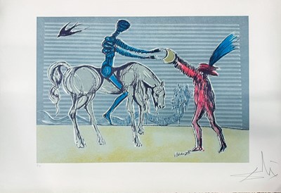 Lot 2 - Salvador Dali (Spanish 1904-1989), 'Don Quixote The Gift Of Mandrino'