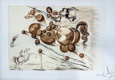 Lot 7 - Salvador Dali (Spanish 1904-1989), 'Spectral Horse'