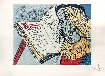 Lot 10 - Salvador Dali (Spanish 1904-1989), 'The Education of Don Quixote'