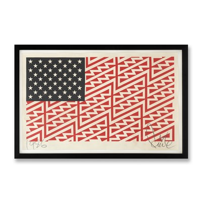 Lot 243 - Faile (Collaboration), ‘Star Spangled Shadows’, 2009