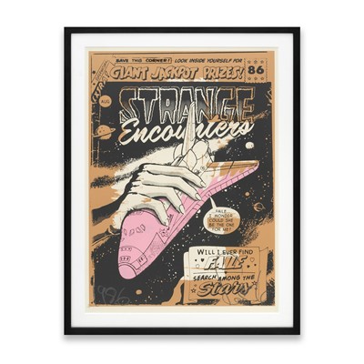 Lot 221 - Faile (Collaboration), 'Strange Encounters (Sepia)', 2007