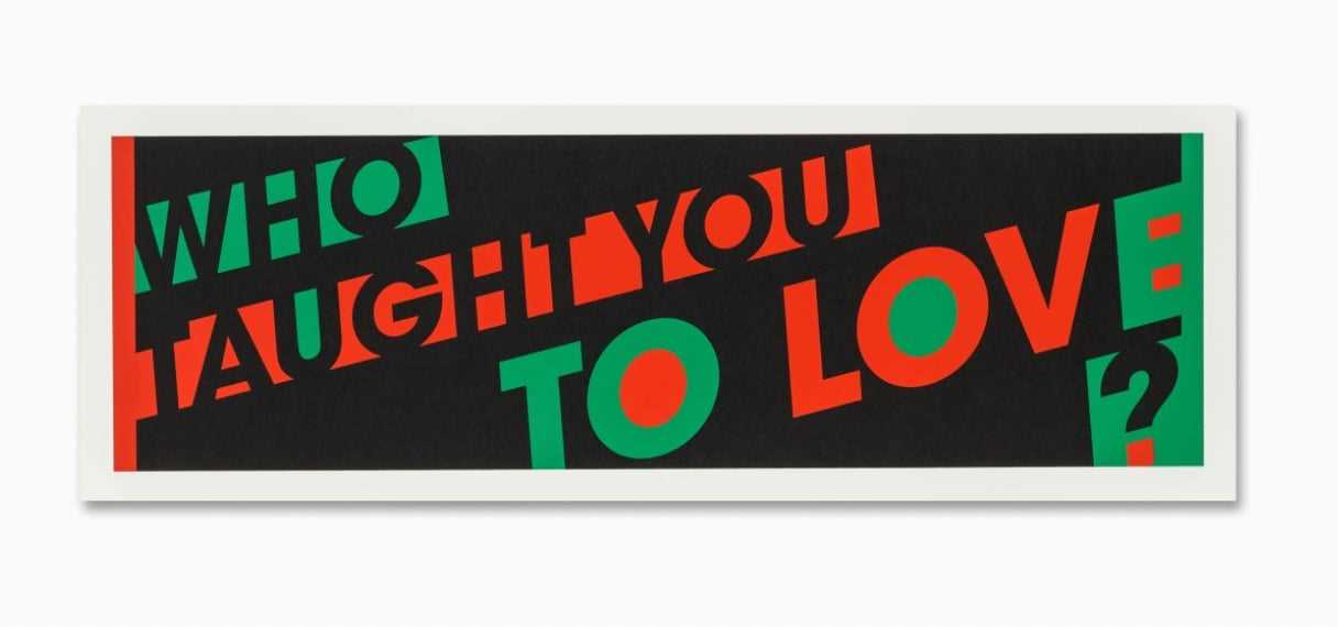 Lot 87 - Hank Willis Thomas (American 1976-), 'Who Taught You To Love?', 2021