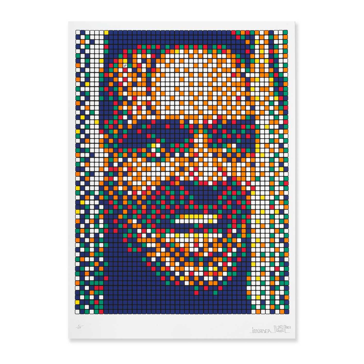Lot 190 - Invader (French 1969-), 'Rubik Kubrick II - Jack', 2007