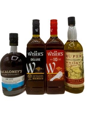 Lot 83 - 4 75cl bottles Mixed Canadian Whisky