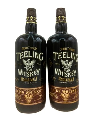 Lot 103 - 2 bottles Teeling Crystal Single Malt Irish Whiskey