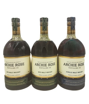 Lot 127 - 5 bottles Mixed Archie Rose Distilling Co Australian Whisky