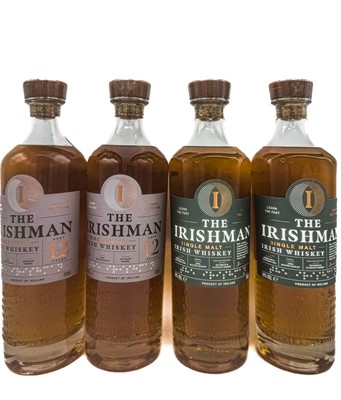 Lot 131 - 4 bottles Mixed The Irishman Single Malt Irish Whiskey