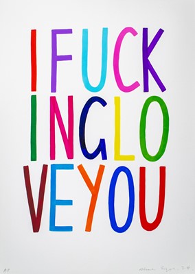 Lot 9 - Alma Singer (British 1986-), 'I Fucking Love You', 2024