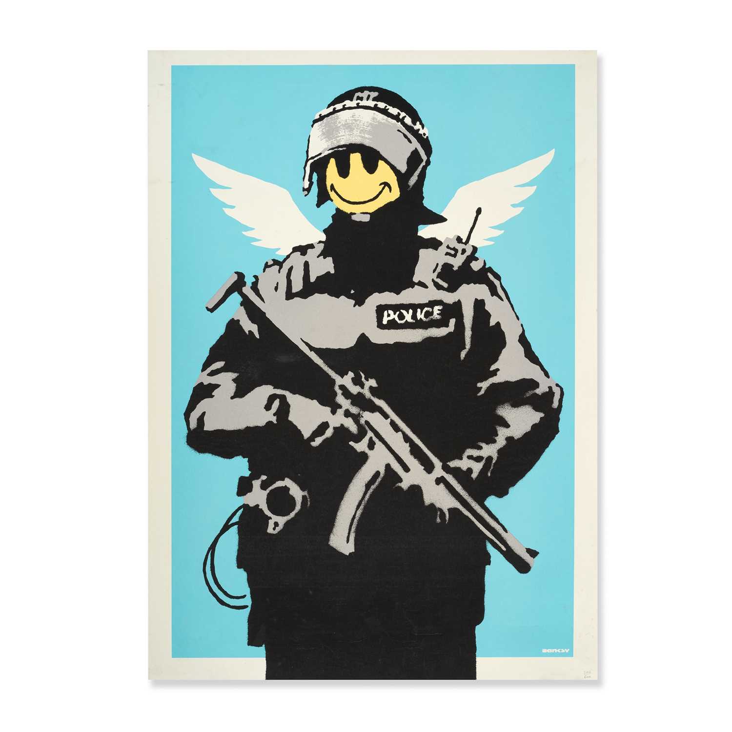 Lot 217 - Banksy (British 1974-), 'Flying Copper', 2003