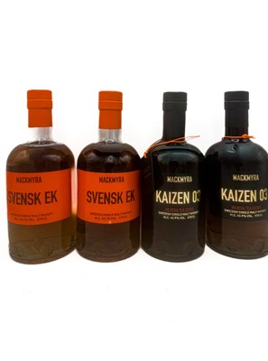Lot 171 - 4 bottles Mixed Mackmyra Swedish Whisky