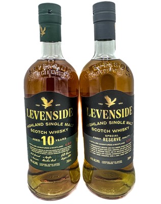 Lot 176 - 2 bottles Mixed Levenside Single Malt Whisky