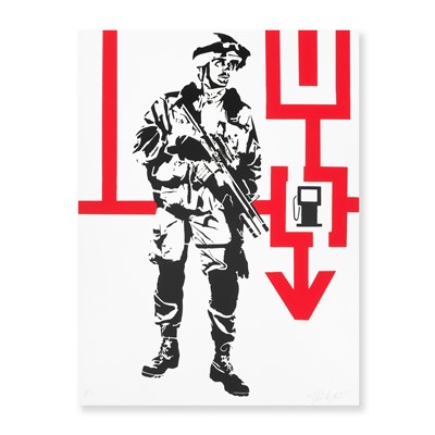 Lot 224 - Blek Le Rat (French 1951-), 'Shock & Awe', 2007