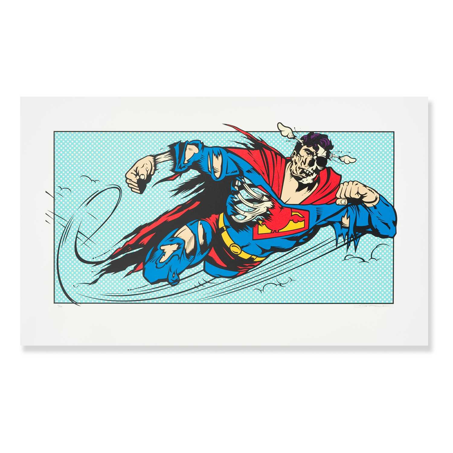 Lot 231 - D*Face (British 1978-), 'No More Heroes (Blue)', 2010