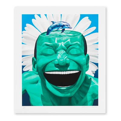 Lot 132 - Yue Minjun (Chinese 1962-), 'Kingdom of the Laughing Man: Boundless', 2023