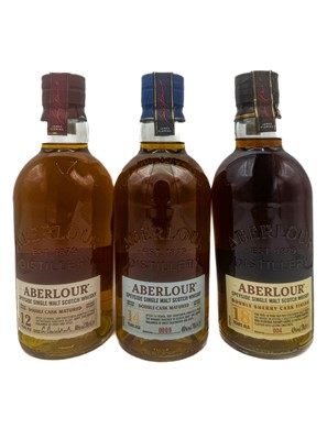 Lot 182 - 3 bottles Mixed Aberlour Single Malt Whisky
