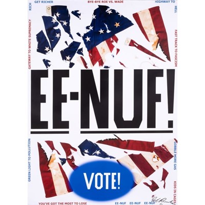 Lot 76 - Ed Ruscha (American 1937-), 'EE-NUF!', 2020