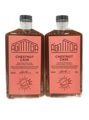 Lot 206 - 2 bottles Agitator Chestnut Cask Single Malt Whisky