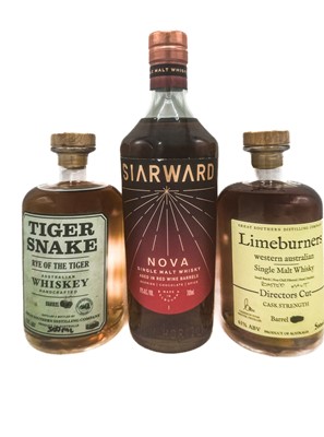 Lot 207 - 3 bottles Mixed Australian Whisky