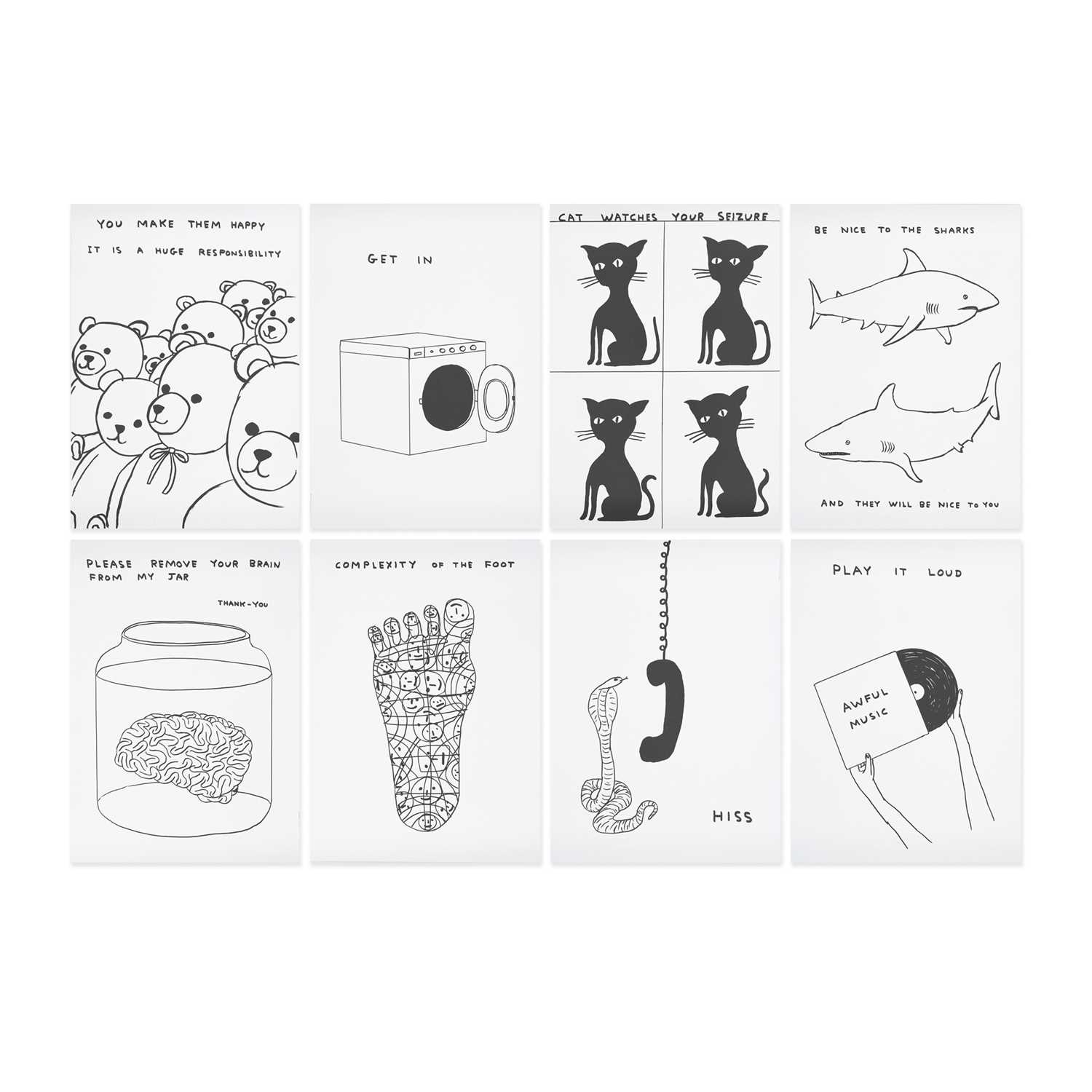 Lot 64 - David Shrigley (British 1968-), 'The Black & White Collection #2', 2023