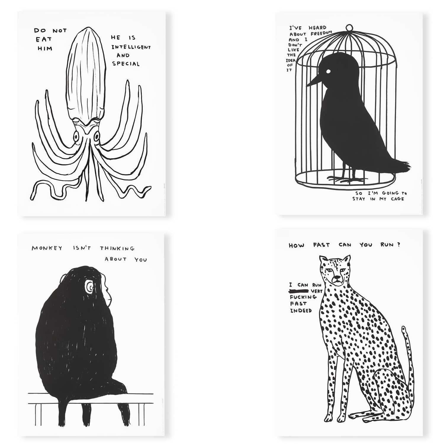 Lot 36 - David Shrigley (British 1968-), 'Animals & Existentialism', 2022