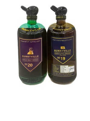 Lot 245 - 2 bottles Mixed Bunnyville Taiwanese Whisky