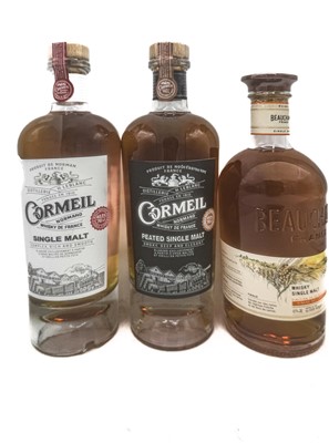 Lot 256 - 5 bottles Mixed French Whisky