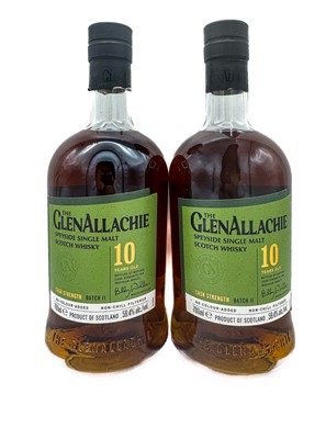 Lot 262 - 2 bottles The Glenallachie 10YO Cask Strength