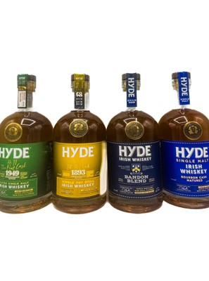 Lot 263 - 4 bottles Mixed Hyde Irish Whiskey