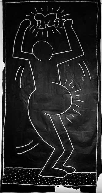 Lot 201 - Keith Haring (American 1958-1990), 'Untitled (Maternity Subway Drawing), 1983