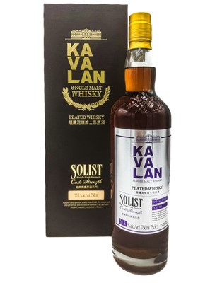 Lot 275 - 1 bottle Kavalan Solist Peated Single Cask Cask Strength