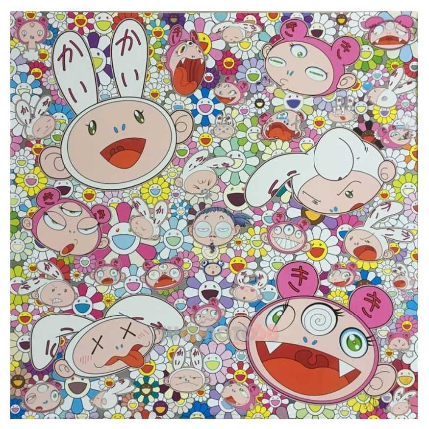 Lot 25 - Takashi Murakami (Japanese 1962-), 'You Have All Sorts Of Ups And Down In Life. Right, Kaikai And Kiki?!', 2018