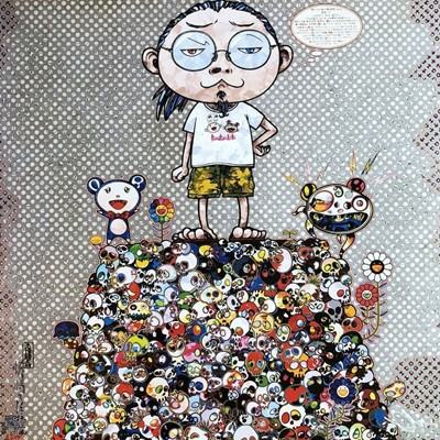 Lot 10 - Takashi Murakami (Japanese 1962-), 'With The Notion Of Death, The Flowers Look Beautiful', 2013