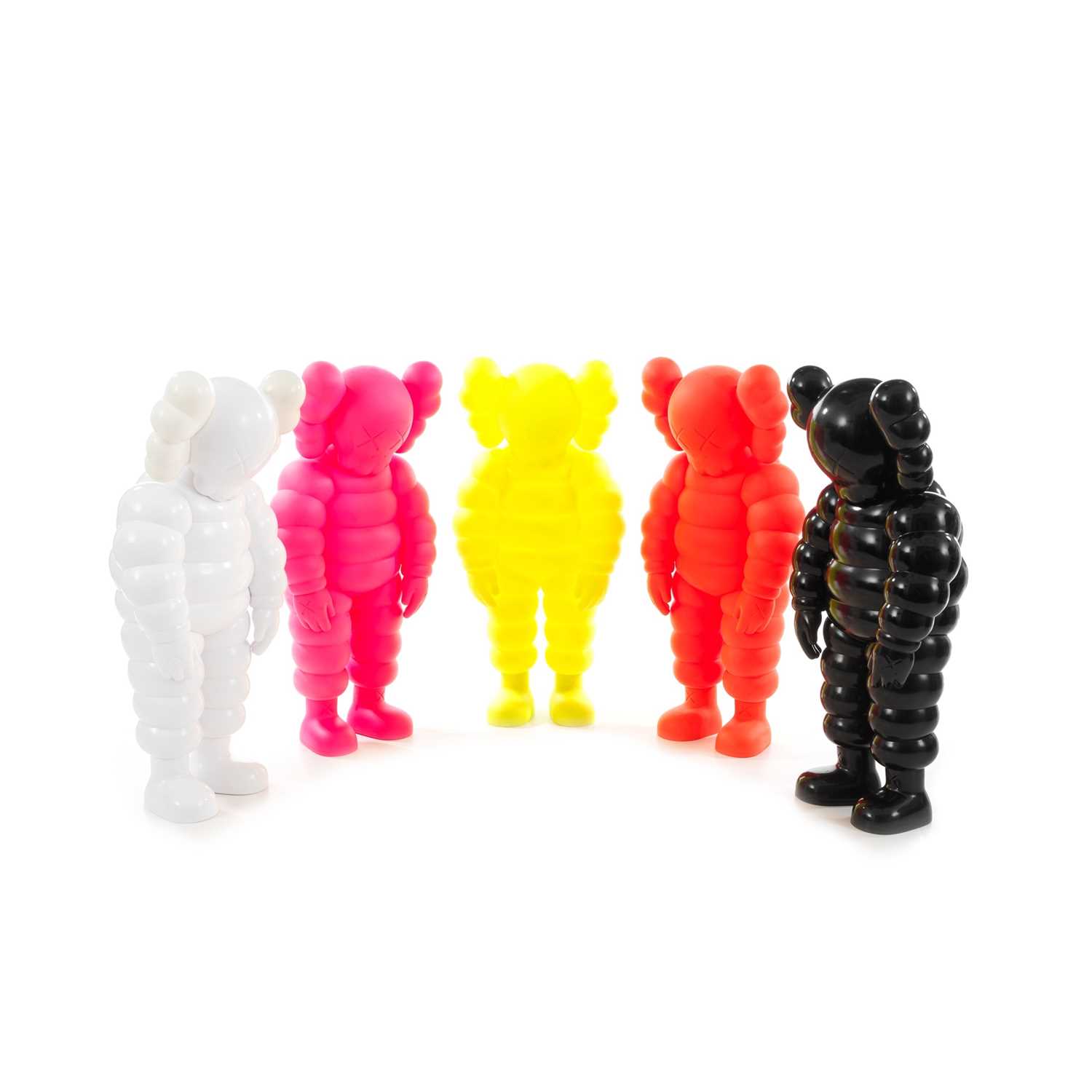 Lot 255 - Kaws (American 1974-), 'What Party (Yellow, Orange, Pink, Black & White)', 2020