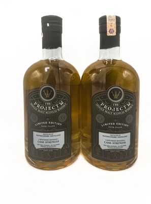 Lot 289 - 2 bottles Project W Mannochmore Cask Strength