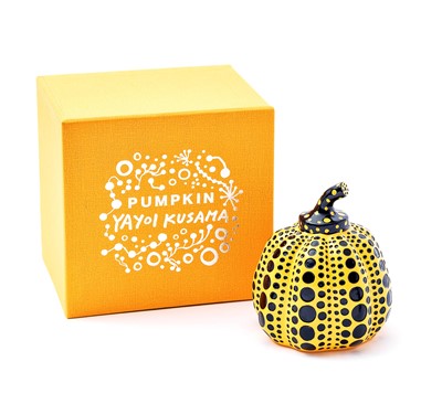 Lot 127 - Yayoi Kusama (Japanese 1929-), ‘Pumpkin (Yellow)’, 2016