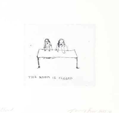 Lot 125 - Tracey Emin (British 1963-), 'Closed', 2013