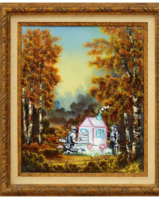Lot 207 - Mr Brainwash (French 1966-), 'Construction Ahead', 2018