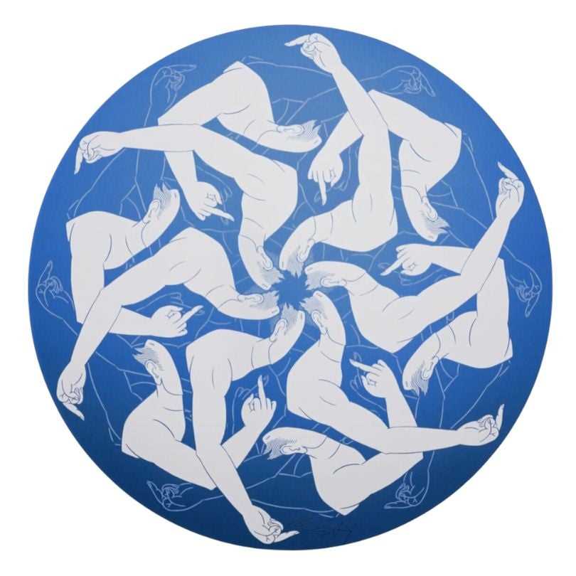 Lot 34 - Ai Weiwei (Chinese 1957-), 'Circle In Blue', 2024