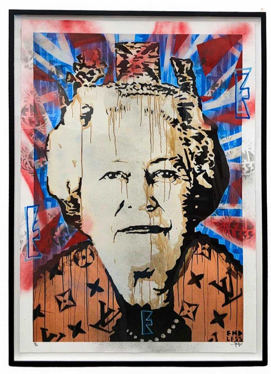 Lot 76 - Endless (British), 'Lizzy Vuitton Union Jack', 2021
