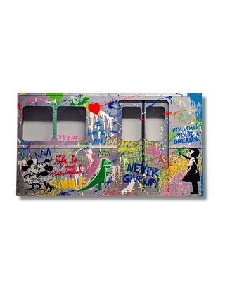 Lot 207a - Mr Brainwash (French 1966-), 'Subway - Never Give Up', 2024