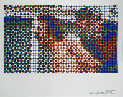 Lot 190a - Invader (French 1969-), 'Rubik Scream', 2007