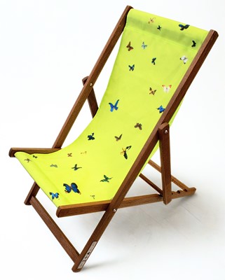 Lot 52 - Damien Hirst (British 1965-), 'Yellow Deckchair', 2008