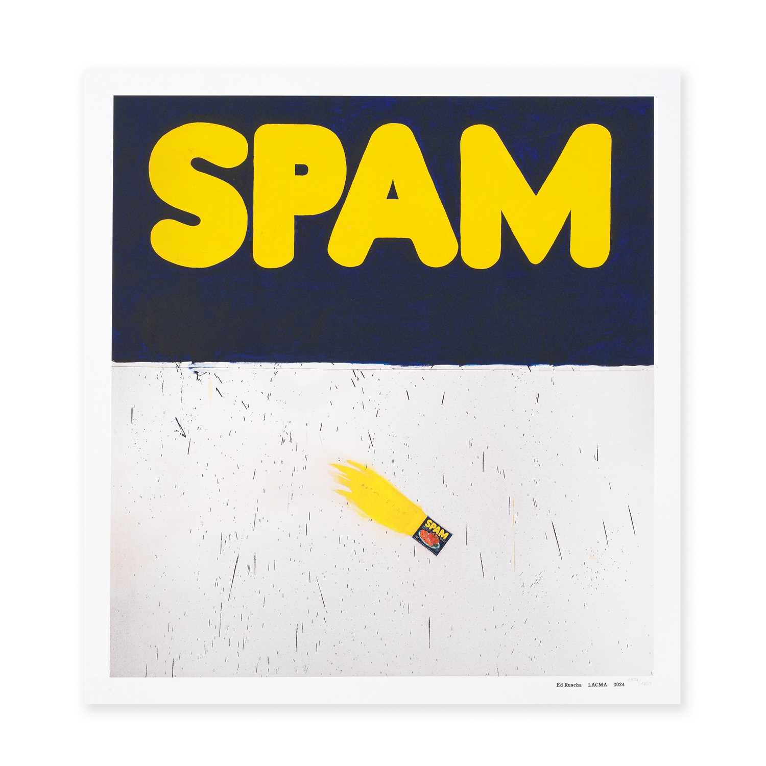 Lot 72 - Ed Ruscha (American 1937-), 'Actual Size (SPAM)', 2024