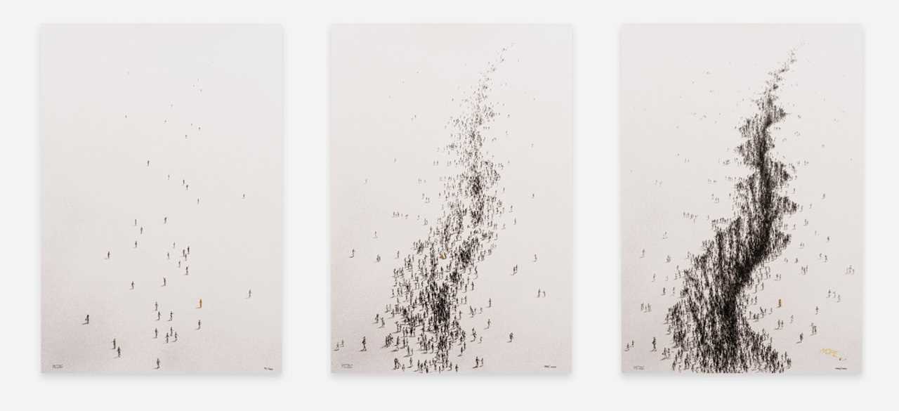 Lot 210 - Pejac (Spanish 1977-), 'Hope (Triptych)', 2024