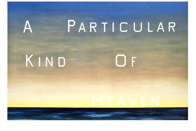 Lot 77a - Ed Ruscha (American 1937-), 'A Particular Kind Of Heaven', 1983