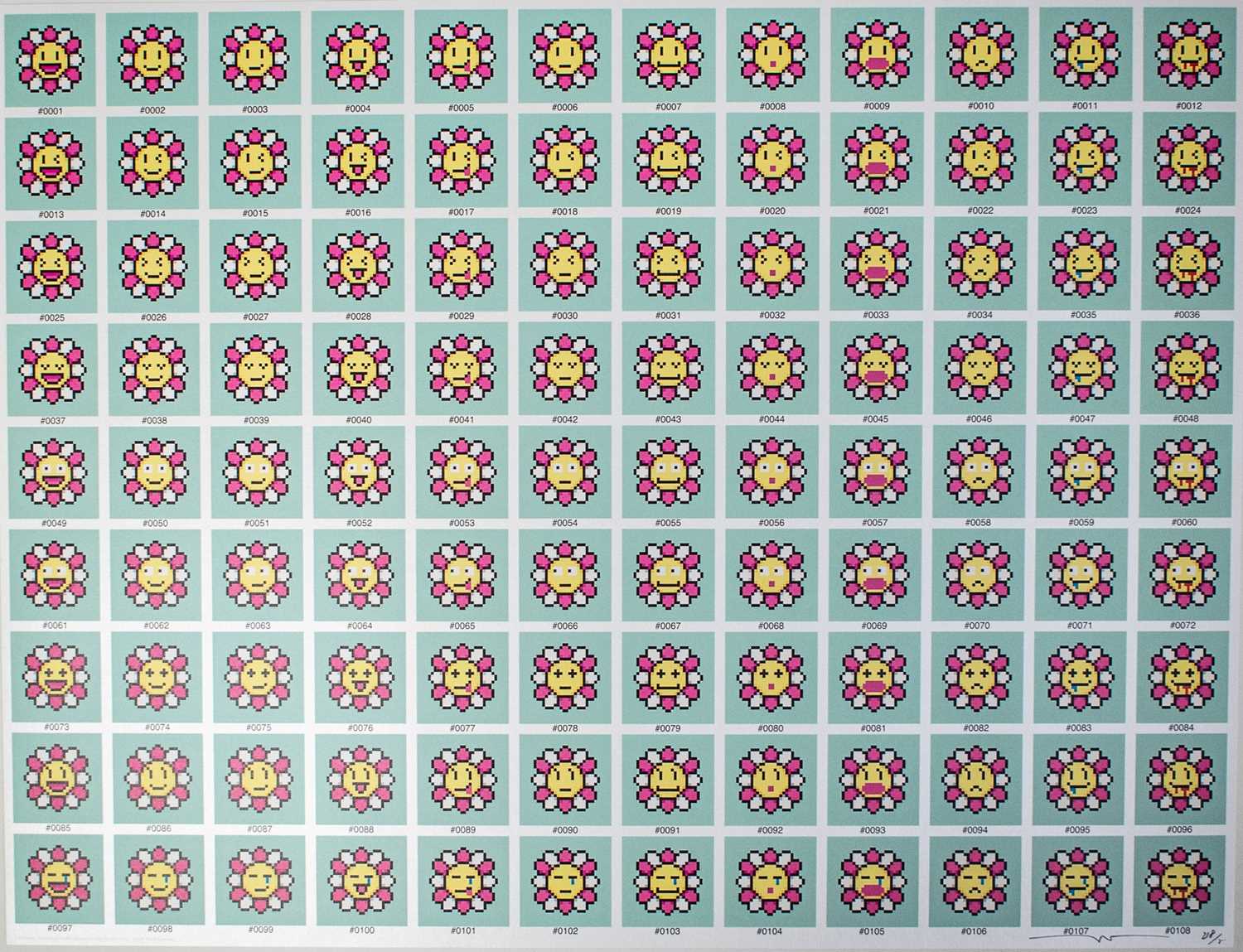 Lot 154 - Takashi Murakami (Japanese 1962-), '108 Eartly Temptations', 2022