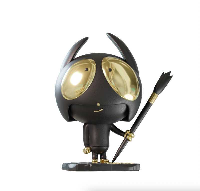 Lot 73 - Edgar Plans (Spanish 1977-), 'Legendary Gold Art Toy', 2023